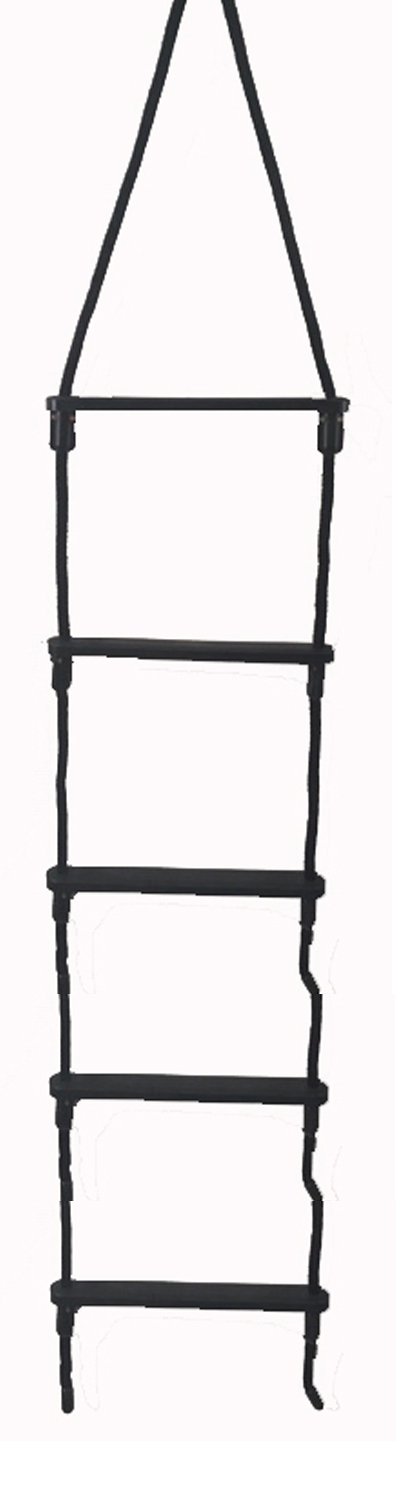 EZTY 5 Step Rope Ladder Black